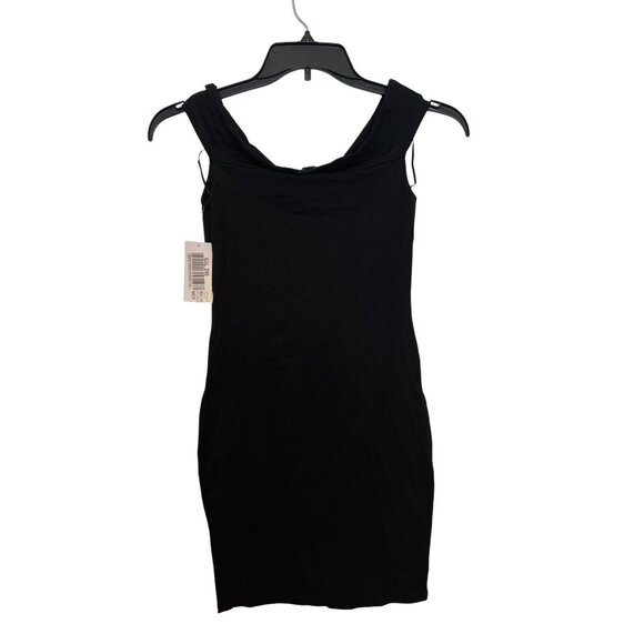 Guess Off Shoulder Black Bodycon Dress XS - Picture 2 of 8